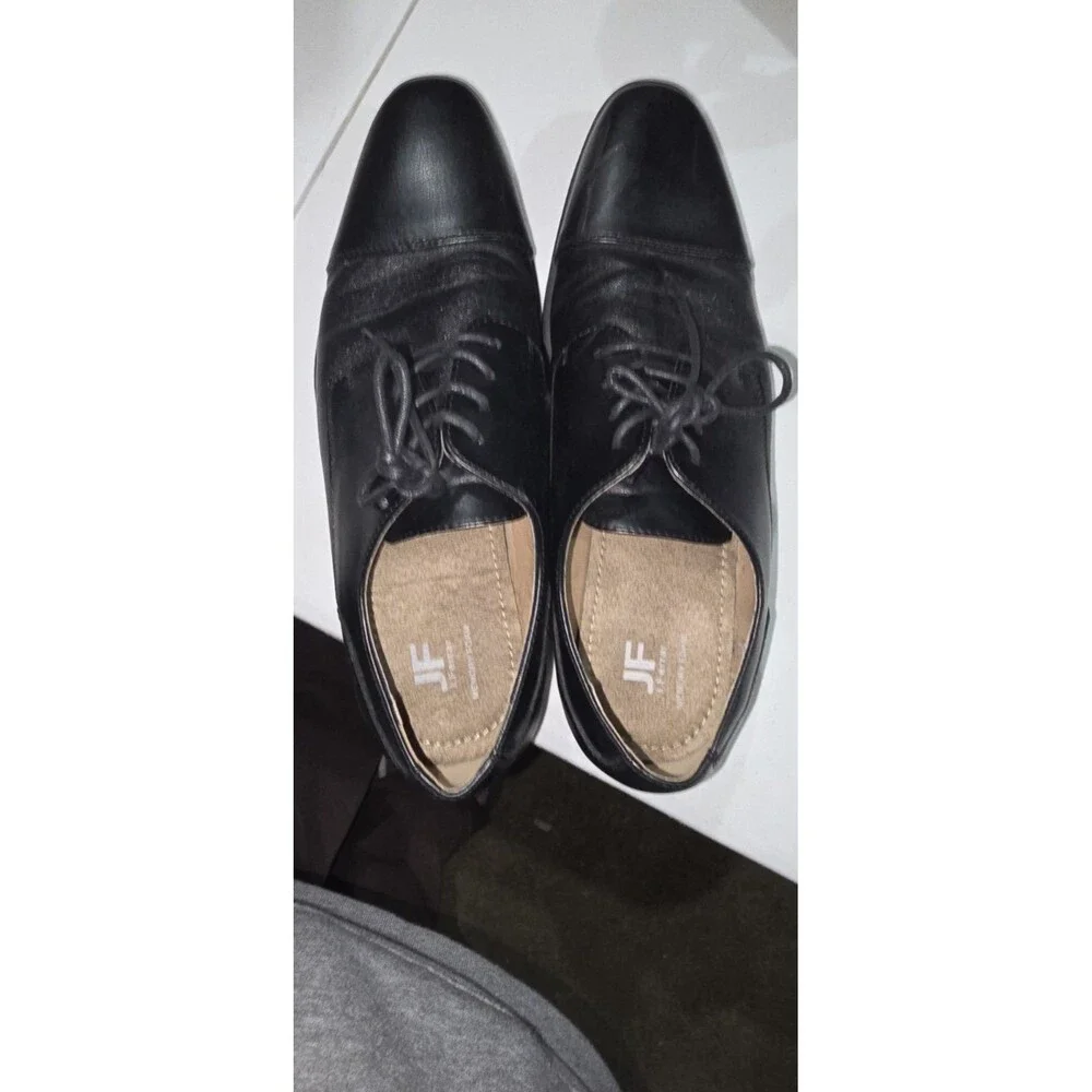 JF J.FERRAR DRESS SHOES JF BRODY BLK. SZ.9.5 Memory Foam